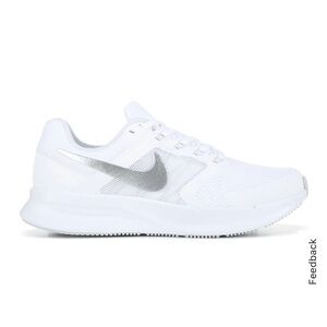 Nike Women's Run Swift 4 White and Silver Athletic Shoes